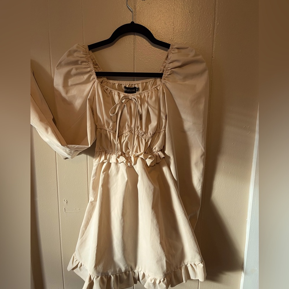 Pretty Little Thing Scrunch Scoop Neck Dress Size 6